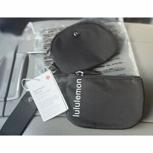 Lululemon Black Dual Pouch Wristlet